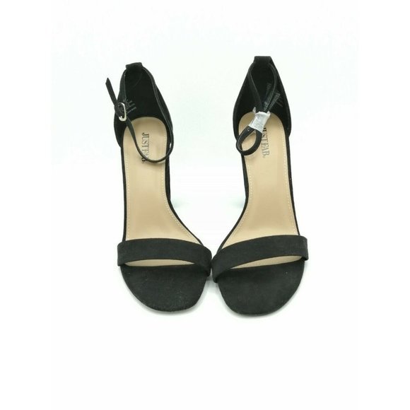 JUSTFAB Lorelai Faux Suede Ankle Strap Heels - Picture 5 of 12